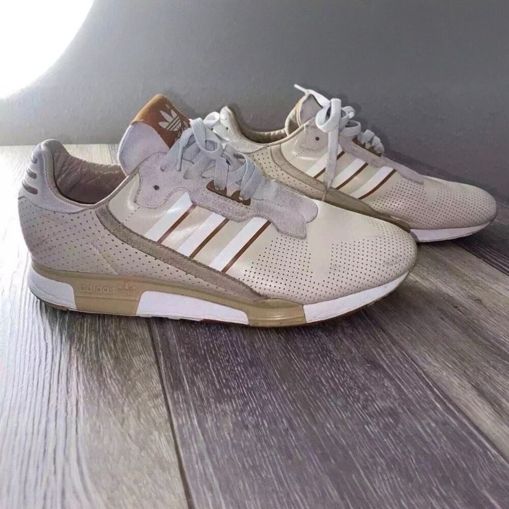 RARE ADIDAS ZX 800 Trainers Mens US Size 9 Beige Brown 048759 2007 Sneaker Shoes